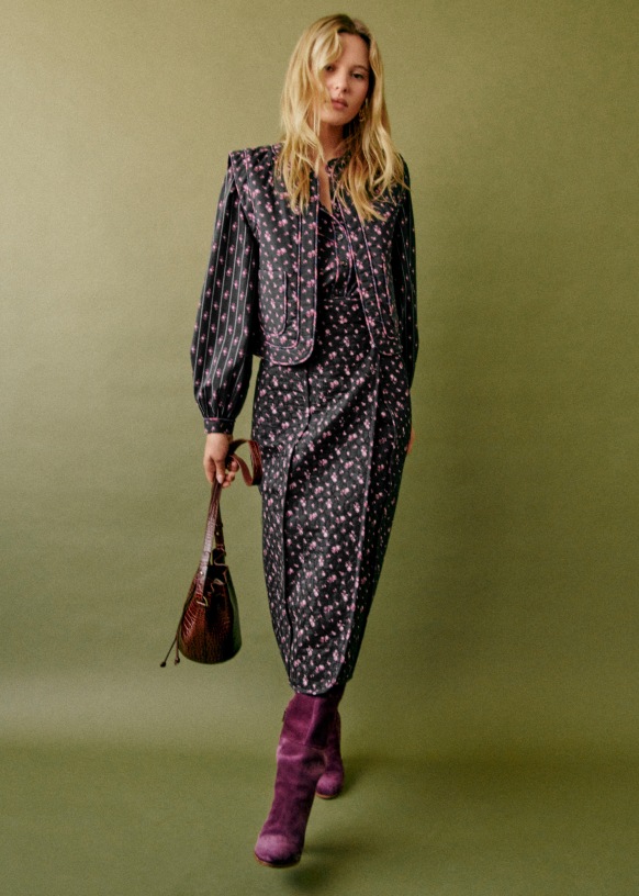 Tadeo Jacket Maxi Floral Patchwork Sézane