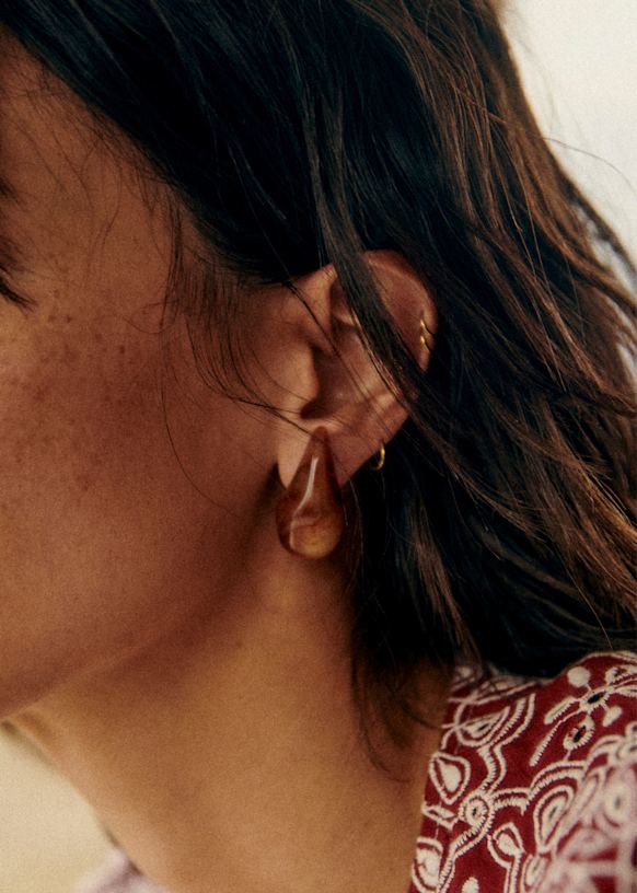 Sézane セザンヌ ピアス ブラウン アクセサリー