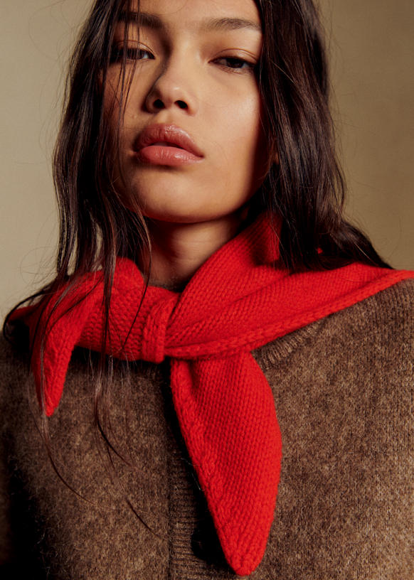 Eli Scarf - Red - Yak - Octobre Éditions