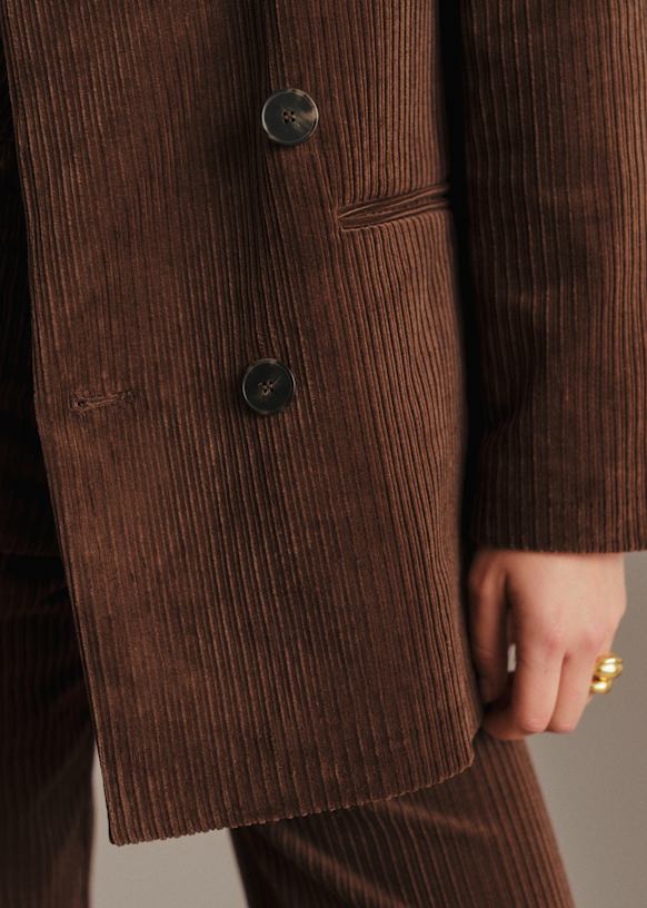 Chelsea Jacket - Chocolate - Organic cotton - organic textile - Sézane