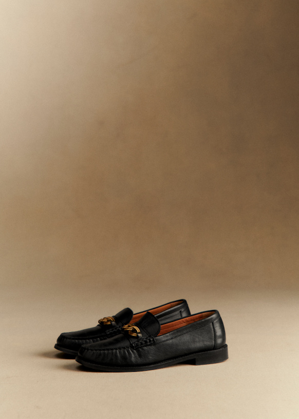 Vicky Loafers - Smooth Chocolate - Bovine leather - Sézane