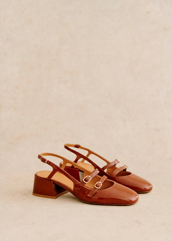 Sezane セザンヌ PAULA ベイビーズ 23cm パンプス セザンヌ◇SEZANE◇PAULA BABIES レザーパンプス ヌード (SEZANE