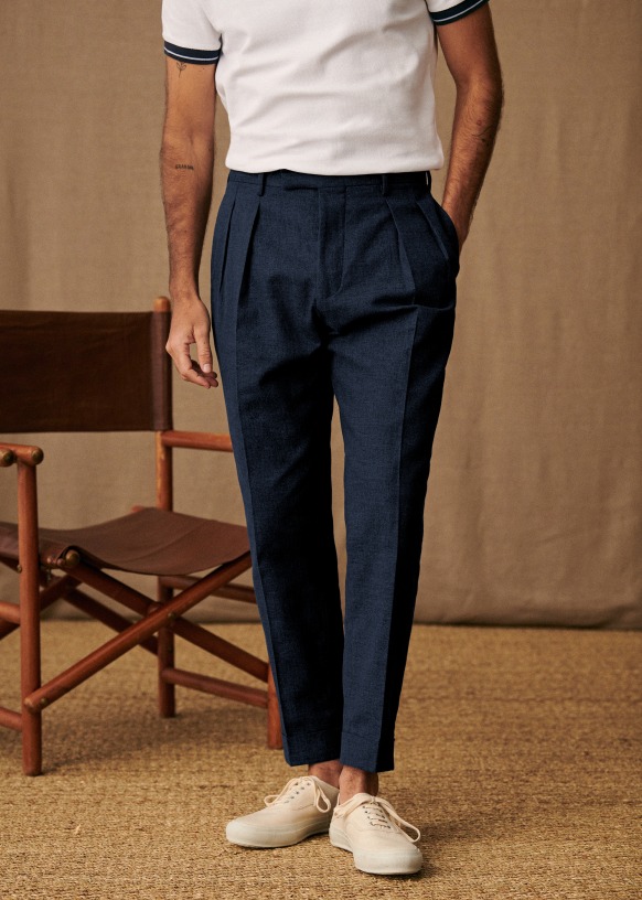 Pantalon marine on sale