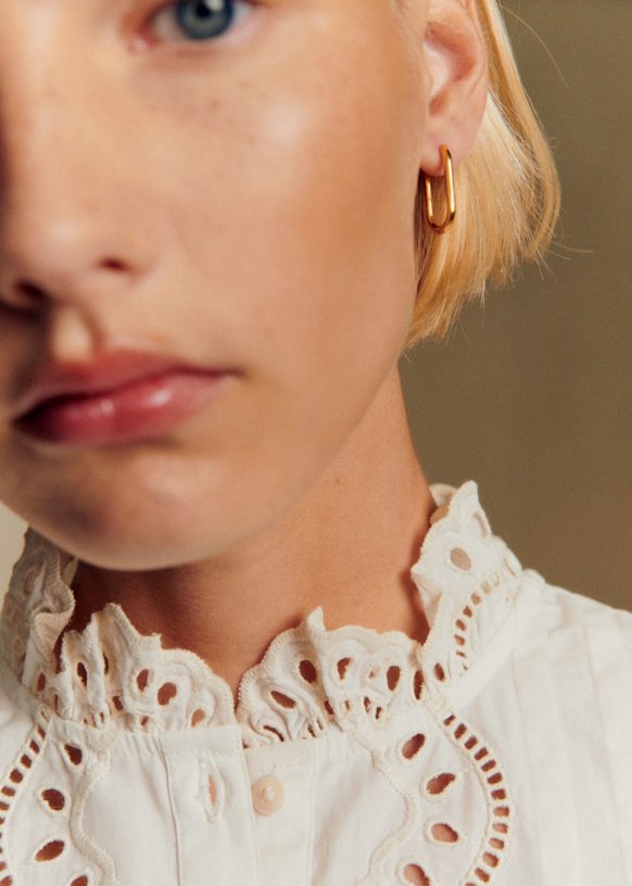 Sezane chemise Irma セザンヌ　コットンブラウス34 M Sezane chemise Irma セザンヌ コットンブラウス34 M Irma Shirt