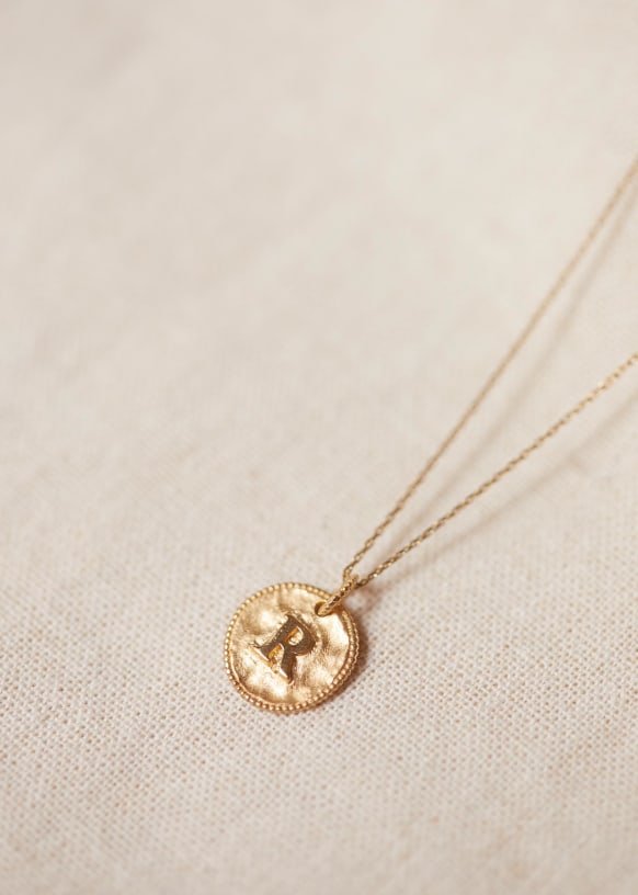 9 carat gold initial necklace discount