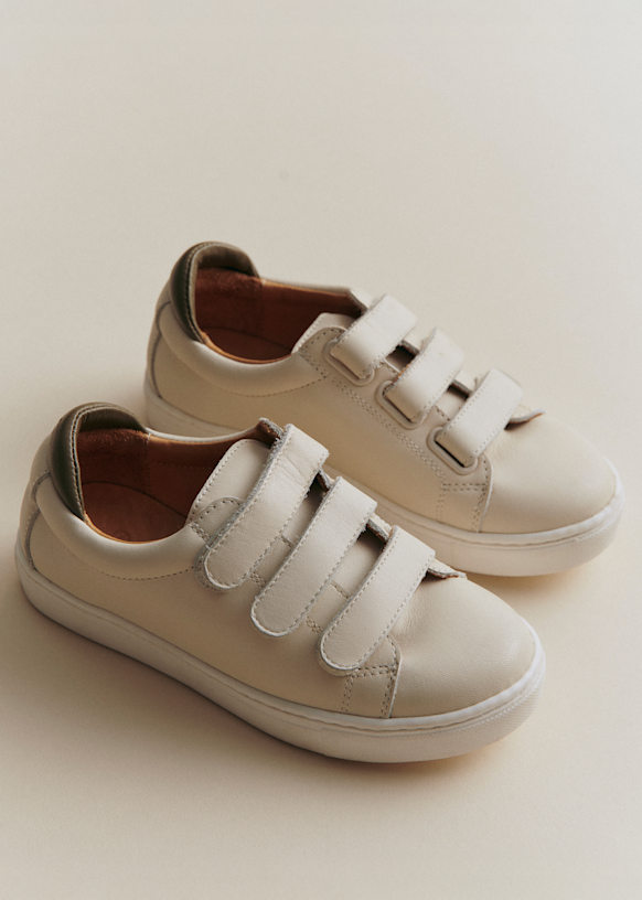 Jack Sneakers - Rosewood - Split cowhide leather - Sézane