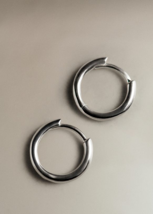 Eva Small Hoops - Silver - Silver - Sézane