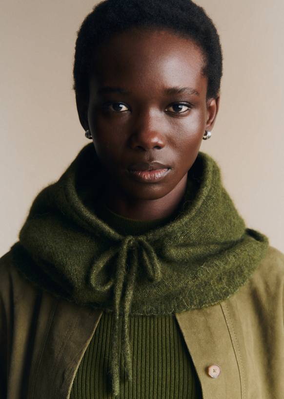 Come バラクラバ - チャコールグレー - ベビーアルパカ - Sézane