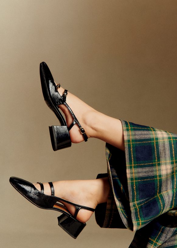 Paula Babies - White lacquer - Patent goatskin leather - Octobre