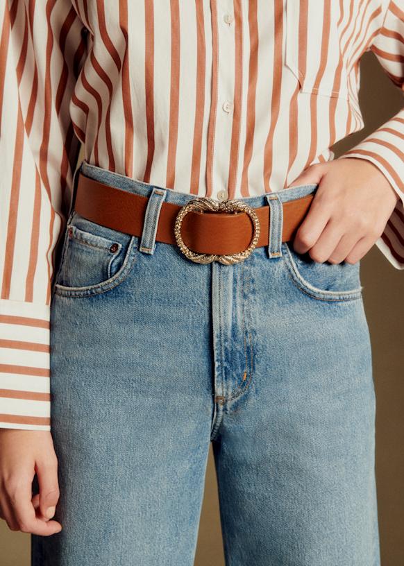 Artemis ベルト - ベージュ - 牛革 - Sézane