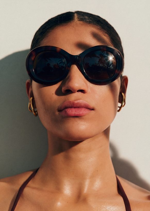 Sézane Héra Sunglasses - Light Tortoiseshells