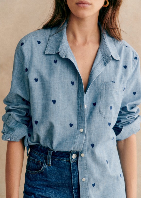 Chemise coeur sezane clearance