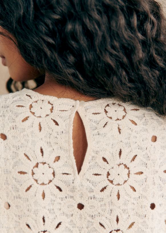 Jesse Blouse - Blue - Organic Cotton - Sézane