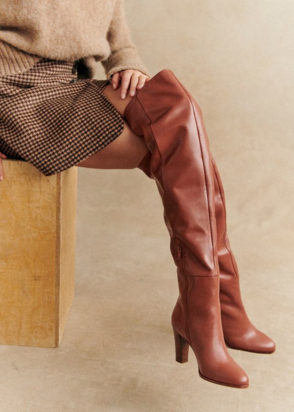 Anaelle flannel flat boot top