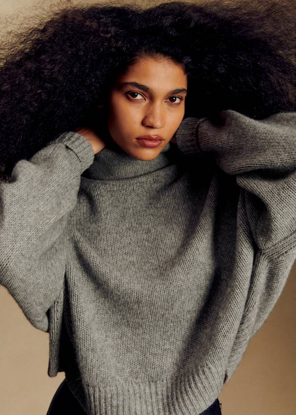 Soren セーター - ネイビー - ヤク - Sézane