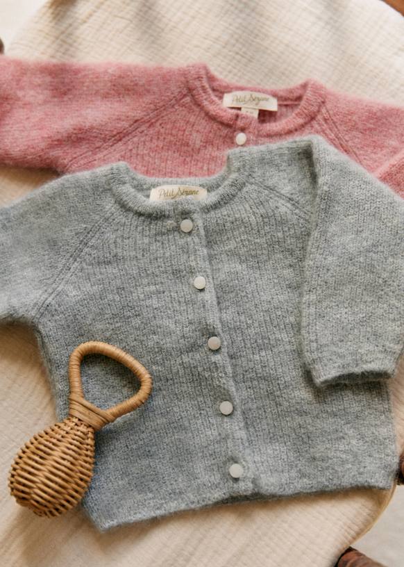 Gaspard Cardigan - Ecru - Super kid mohair - Sézane