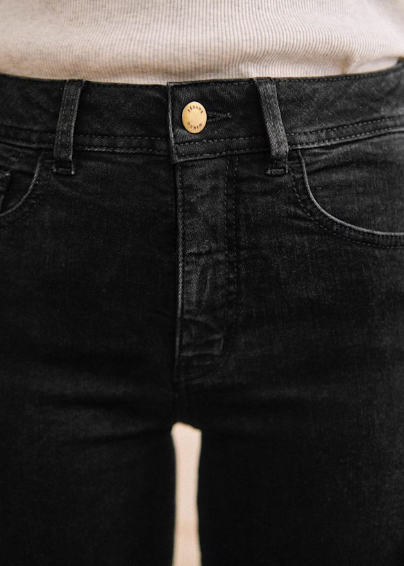 Le Slim Parfait - Black - TALL - Organic cotton - textile made