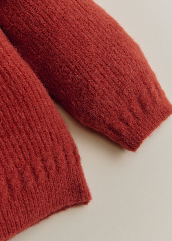 Othello Cardigan - Rosewood - Baby Alpaca - Sézane