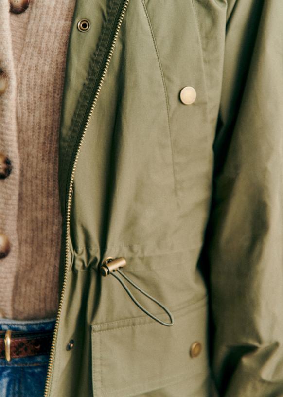 セザンヌ◆SEZANE◆Miro フード付きライトウェイトジャケット Miro Jacket - Gold - Polyamide - Sézane