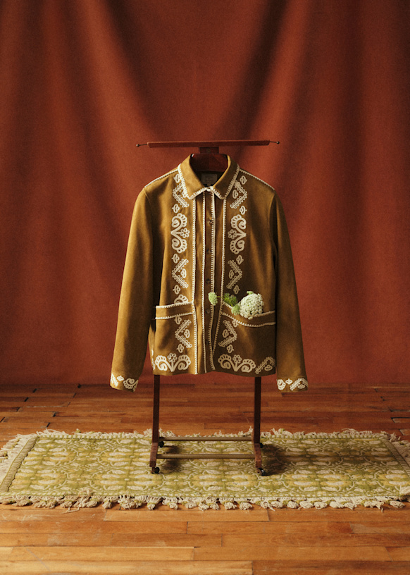 Wilo Jacket - Sézane x Baziszt - Bronze with Ecru Embroidery