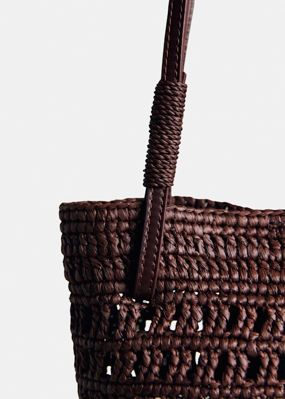 Rosie Basket - Natural Raffia Embroidery - Raffia - Octobre Éditions