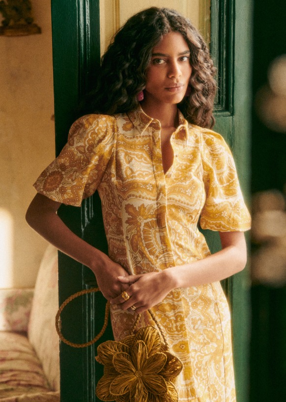 Robe sezane rose poudré on sale