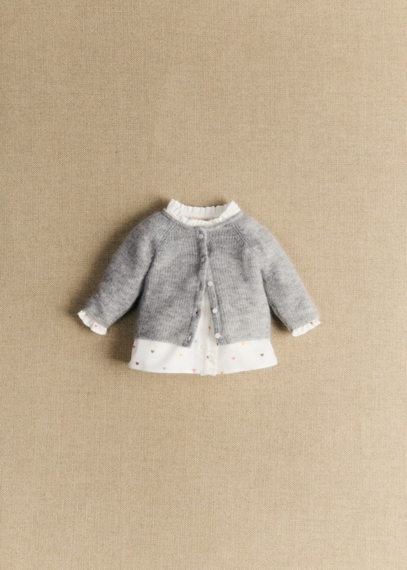 Gilet Gaspard - Gris Chiné Clair - Super kid mohair - Sézane