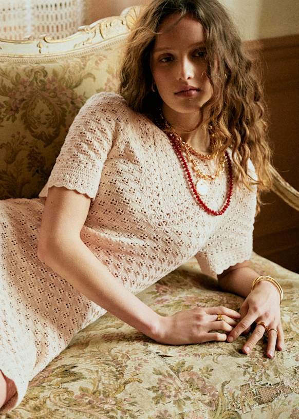 lilliana linen cotton crochet dress a reminder to take time to connect with the earth and let it hold you   wearing my favorite natural fiber dress from @notperfectlinen Photo @lillian .rainier