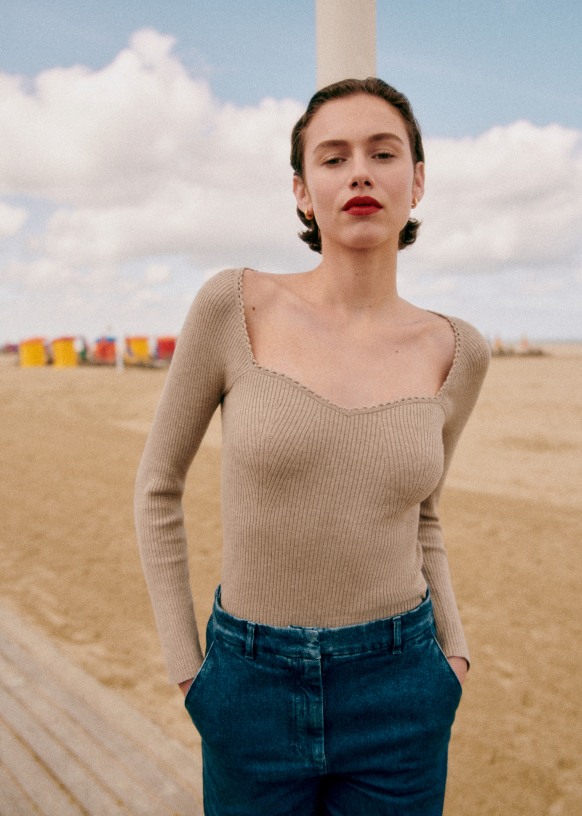 ランキング上位のプレゼント Maha Jumper - Ecru - Merino Wool - Sézane トップス