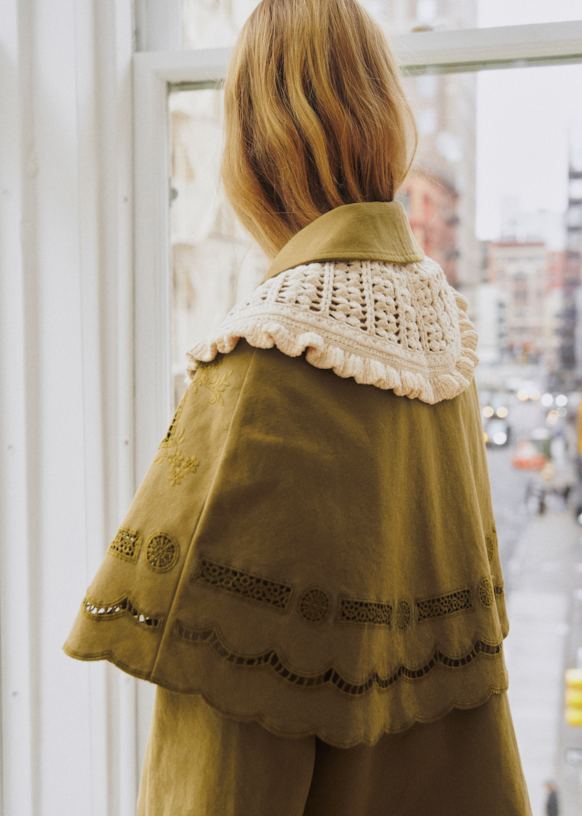 Josephina Jacket - Sézane x SEA NY - Olive Green - Organic Cotton