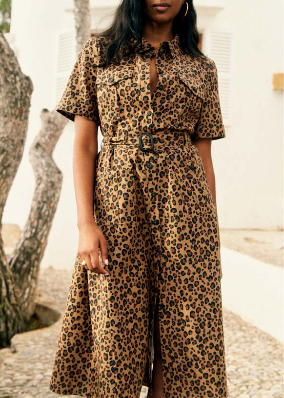 国内発送/関税込【SEZANE】RAQUEL ドレス / ワンピース 8color Raquel Dress - Mottled Ecru - Organic cotton - organic