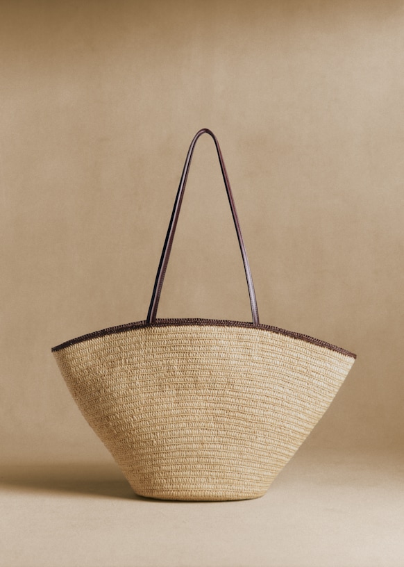 Panier Maia - Raphia Naturel Choco - Raphia - Sézane