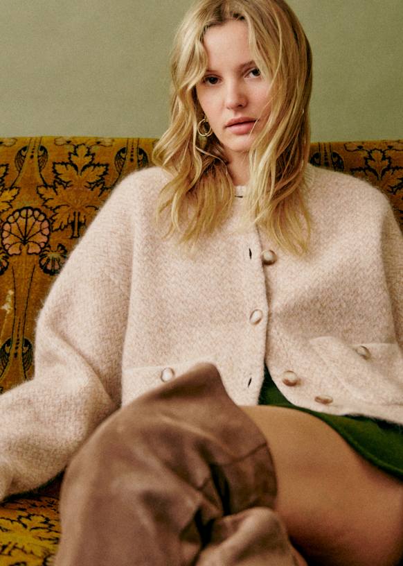 Teo ジャケット - オーキッドライラック - キッドモヘア - Sézane