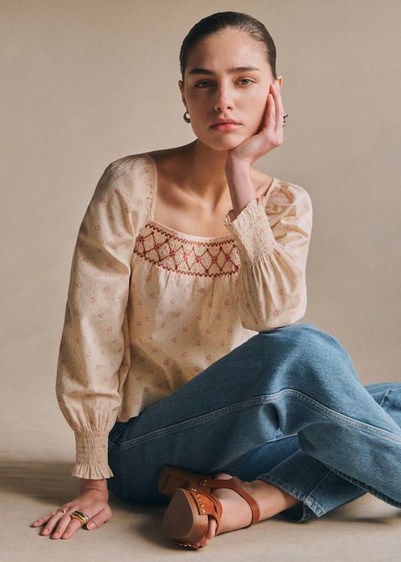 Blouse Janelly - Imprimé Mini Roses