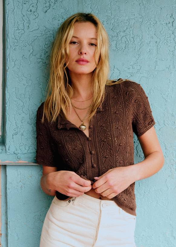 Milane トップス - ブラウン - オーガニックコットン - オーガニック