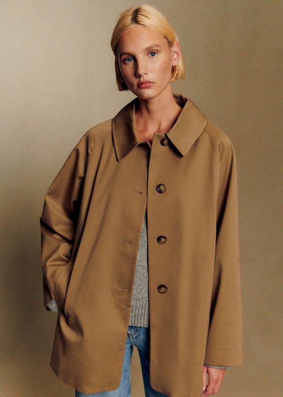 SEZANE CARTERジャケット Carter Jacket - Light Beige - Organic cotton - organic