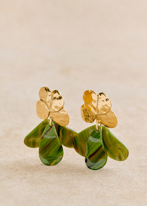 Georgia Earrings - Tortoiseshell - Resin - Sézane