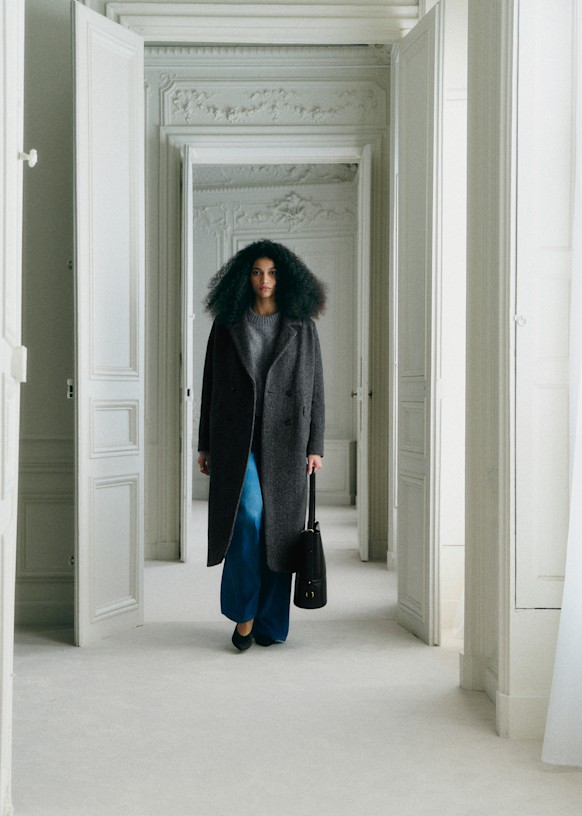 Sézane グレー ウールコート 2025年最新】Sezaneコートの人気アイテム - メルカリ