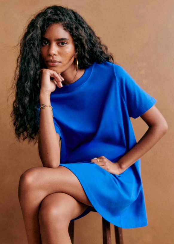 Robe bleu vif outlet