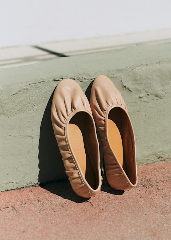 Irina Ballerinas - Smooth Black - Smooth ovine leather - Sézane