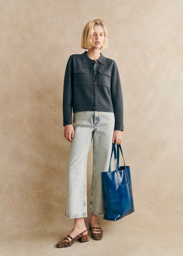 The Tote - Patent Red - Bovine leather - Sézane