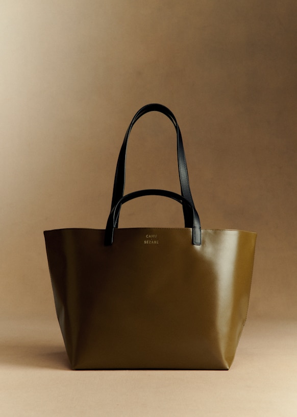 The practical Tote Bag - CAHU X SÉZANE - Olive Green - Polyester