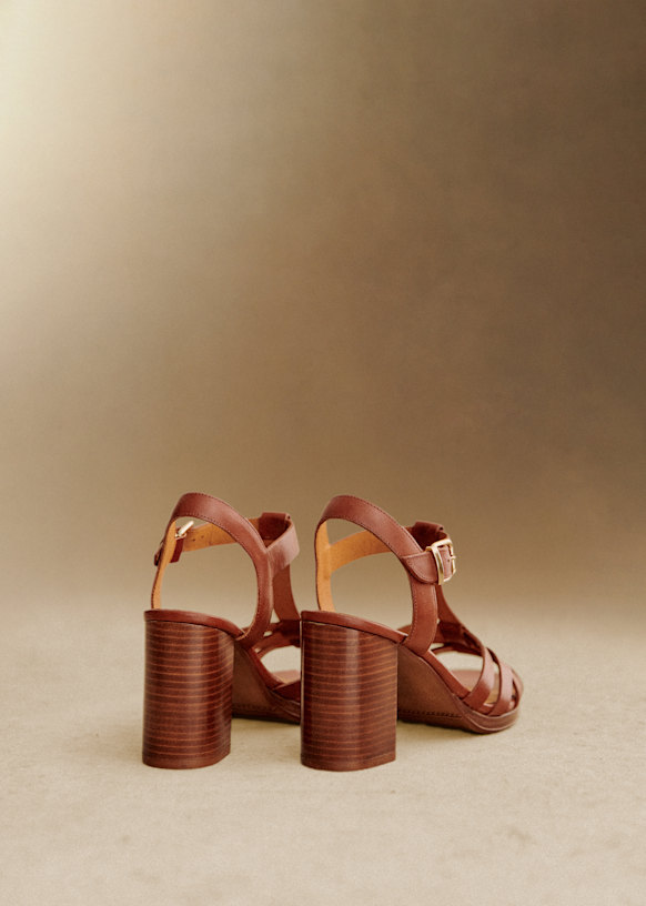 Sandalen Florence - Ecru Glad - Gladleer schaap - Sézane