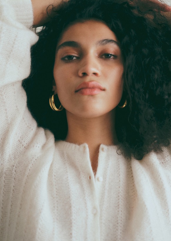 Amance カーディガン - ネイビー - メリノウール - Sézane