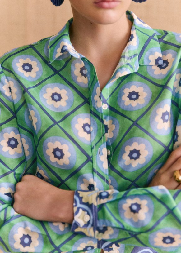 Pierro Shirt - Sézane x Momonì - Rimini - Organic cotton - textile