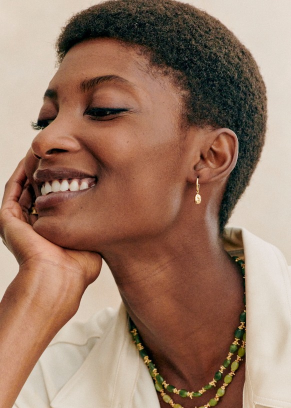 Elisa Earrings - Gold - Majority recycled brass - Sézane