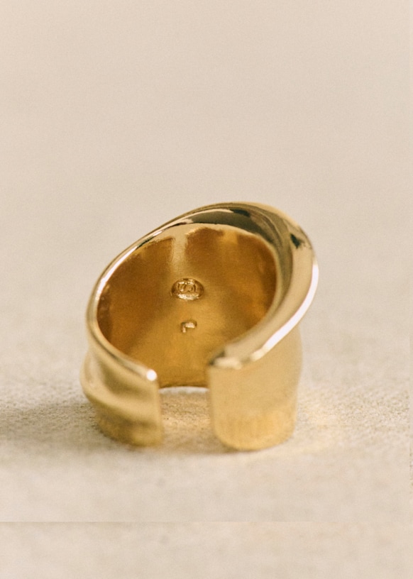 Auxane Ring - Gold - Majority recycled brass - Sézane