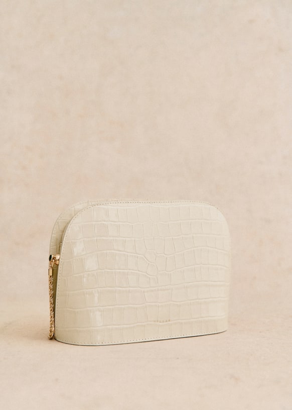 Cream croc bag store