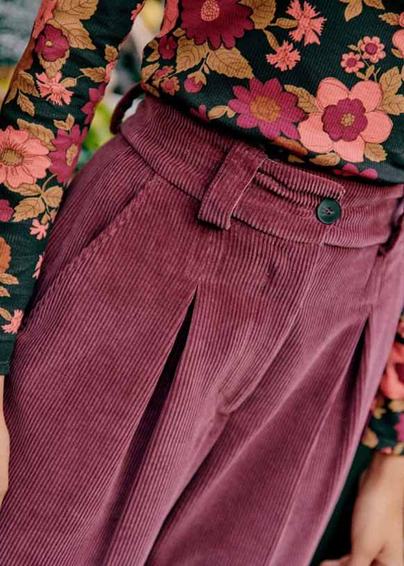 Théophile Trousers - Fuchsia - Recycled polyester - Octobre Éditions