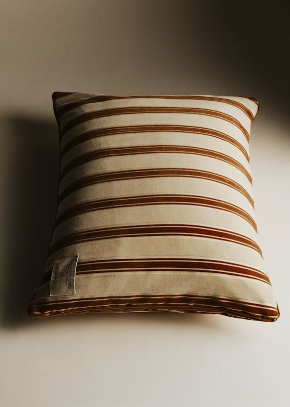 Cushion Stripes Velvet - Small model
